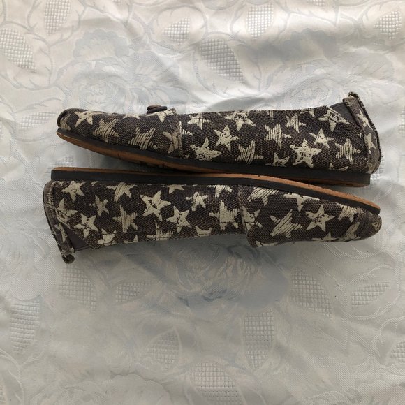 Denim Blue Star Canvas Flats - Picture 6 of 8